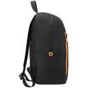 Складной рюкзак Compact Neon, черный с оранжевым для нанесения логотипа