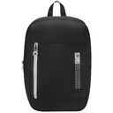 Складной рюкзак Compact Neon, черный с белым для нанесения логотипа