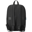 Складной рюкзак Compact Neon, черный с голубым для нанесения логотипа