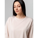 Футболка унисекс оверсайз Street Vibes, бежевая, размер XS/S для нанесения логотипа