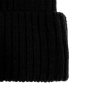 Вязаная шапка с козырьком Peaky, черная для нанесения логотипа