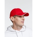 Бейсболка Spiker, красная с белым для нанесения логотипа