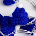 Гирлянда Cosy Poms, синяя для нанесения логотипа