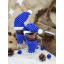 Шарфик на игрушку Dress Cup, синий для нанесения логотипа