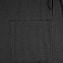 Халат вафельный Kimono, черный, размер M/L для нанесения логотипа