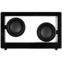 Bluetooth-колонка со светомузыкой Sensofonic, черная для нанесения логотипа