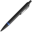 Ручка шариковая Parker IM Professionals Marine Blue BT, черная с синим для нанесения логотипа