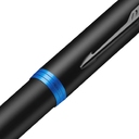 Ручка шариковая Parker IM Professionals Marine Blue BT, черная с синим для нанесения логотипа