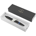 Ручка шариковая Parker IM Professionals Marine Blue BT, черная с синим для нанесения логотипа
