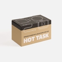 Беспроводное зарядное устройство с подогревом кружки Hot Task, белое для нанесения логотипа