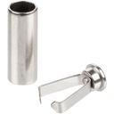 Наконечник для шнурка Nozzle, ver.2, серебристый (хром) для нанесения логотипа