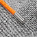 Наконечник для шнурка Nozzle, ver.2, серебристый (хром) для нанесения логотипа
