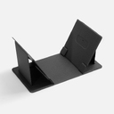 Складной стол для ноутбука с беспроводной зарядкой Kickstand Table, серый для нанесения логотипа