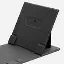 Складной стол для ноутбука с беспроводной зарядкой Kickstand Table, серый для нанесения логотипа