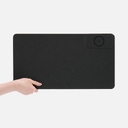 Складной стол для ноутбука с беспроводной зарядкой Kickstand Table, серый для нанесения логотипа