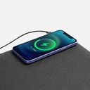 Складной стол для ноутбука с беспроводной зарядкой Kickstand Table, серый для нанесения логотипа
