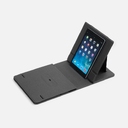 Складной стол для ноутбука с беспроводной зарядкой Kickstand Table, серый для нанесения логотипа