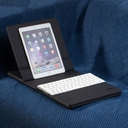 Складной стол для ноутбука с беспроводной зарядкой Kickstand Table, серый для нанесения логотипа