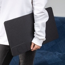 Складной стол для ноутбука с беспроводной зарядкой Kickstand Table, серый для нанесения логотипа