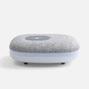 Bluetooth-колонка с беспроводной зарядкой и подсветкой Terrafonic, серая для нанесения логотипа