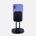 Подставка для смартфона Smartic Light, черная для нанесения логотипа