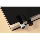 Ручка шариковая Swiper SQ, белая с черным для нанесения логотипа