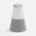 Bluetooth-колонка с беспроводной зарядкой и подсветкой Cone Sonance, серая для нанесения логотипа