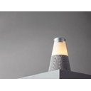 Bluetooth-колонка с беспроводной зарядкой и подсветкой Cone Sonance, серая для нанесения логотипа