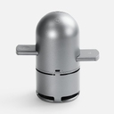 Bluetooth-колонка с беспроводной зарядкой Droid, серая для нанесения логотипа