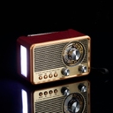 Bluetooth-колонка с радио Listenberg, коричневая для нанесения логотипа