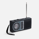 Bluetooth-колонка с радио Comradio, черная для нанесения логотипа