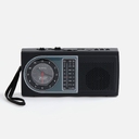 Bluetooth-колонка с радио Comradio, черная для нанесения логотипа