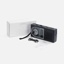 Bluetooth-колонка с радио Comradio, черная для нанесения логотипа