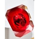 Оформительский шар Finery, 10 см, глянцевый красный для нанесения логотипа