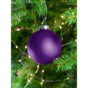 Елочный шар Finery Matt, 8 см, матовый фиолетовый для нанесения логотипа