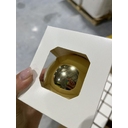 Оформительский шар Finery, 8 см, глянцевый золотистый для нанесения логотипа