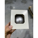 Оформительский шар Finery, 8 см, матовый серебристый для нанесения логотипа