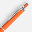 Ручка шариковая Chromos Soft Touch, оранжевая для нанесения логотипа