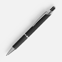 Ручка шариковая Chromos Soft Touch, черная для нанесения логотипа
