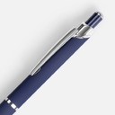 Ручка шариковая Chromos Soft Touch, синяя для нанесения логотипа