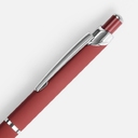 Ручка шариковая Chromos Soft Touch, красная для нанесения логотипа