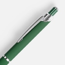 Ручка шариковая Chromos Soft Touch, зеленая для нанесения логотипа