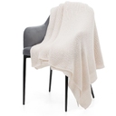 Плед Knitly, белый для нанесения логотипа