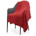 Плед Knitly, красный (коралл) для нанесения логотипа