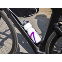 Бутылка для велосипеда Bikescape, белая с черным для нанесения логотипа