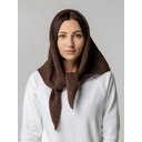 Косынка Dalia, темно-коричневая для нанесения логотипа