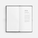 Еженедельник Baza, датированный, черный для нанесения логотипа