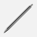 Ручка шариковая Slim Beam, серая для нанесения логотипа
