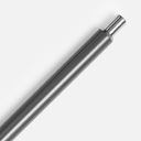 Ручка шариковая Slim Beam, серая для нанесения логотипа