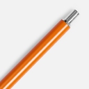 Ручка шариковая Slim Beam, оранжевая для нанесения логотипа